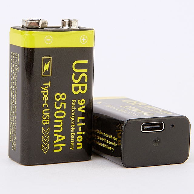 Lithium 9V Battery Rechargeable