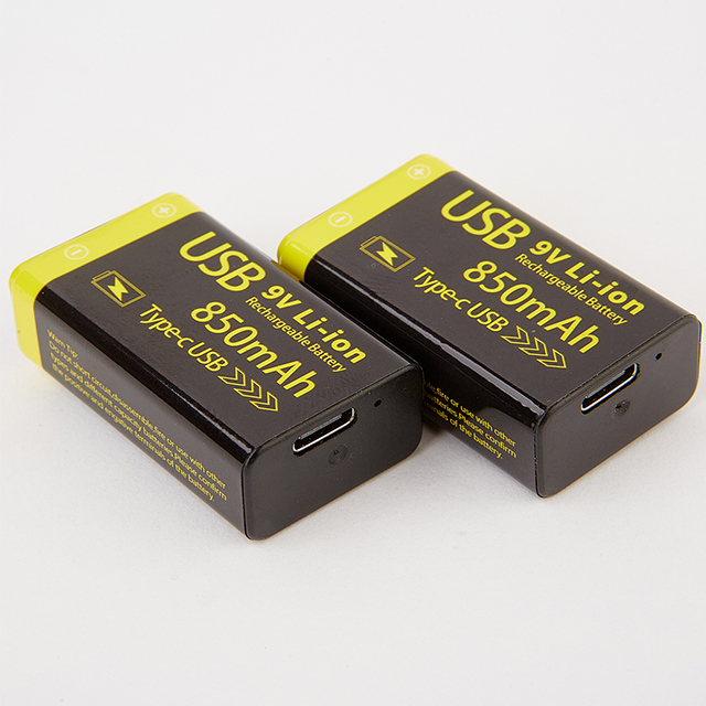 Lithium 9V Battery Rechargeable