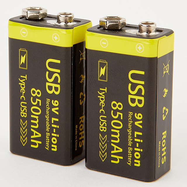 Lithium 9V Battery Rechargeable