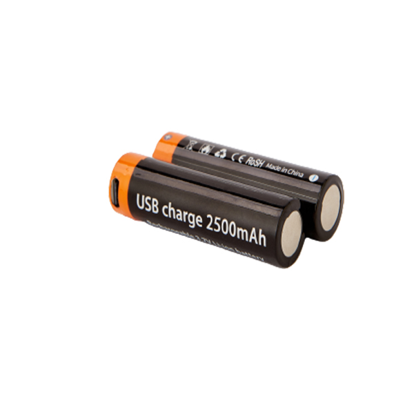 18650 USB Rechargeable Lithium Battery